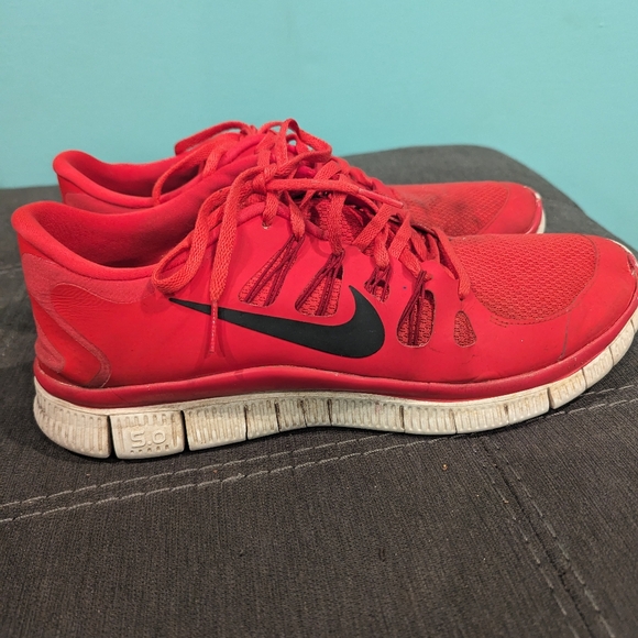 Nike Free 5.0 Men's Running Shoes 579959-606 Size US‎ 13 Red - Picture 1 of 5